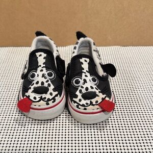 Vans toddler Dalmatian slip on  - Black & White size 5.5 toddler